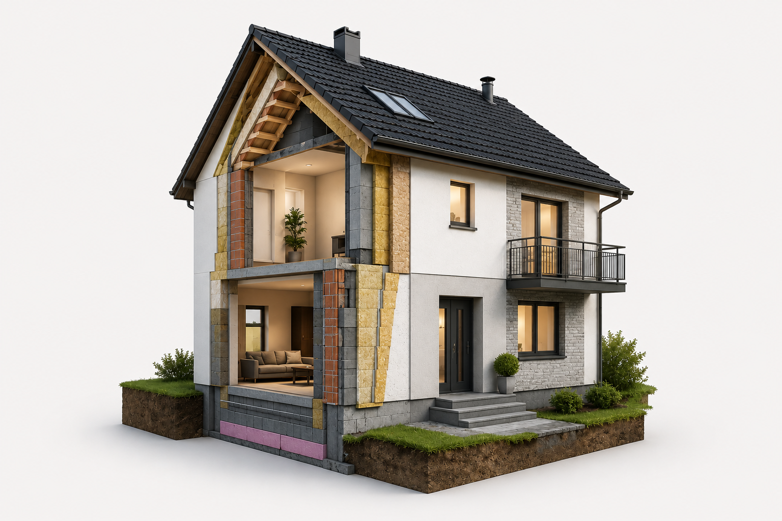 Analyse 3D d’une maison avant le choix d’une isolation façade