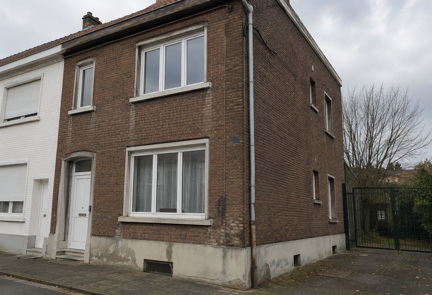 Maison à Bruxelles avant isolation façade extérieure