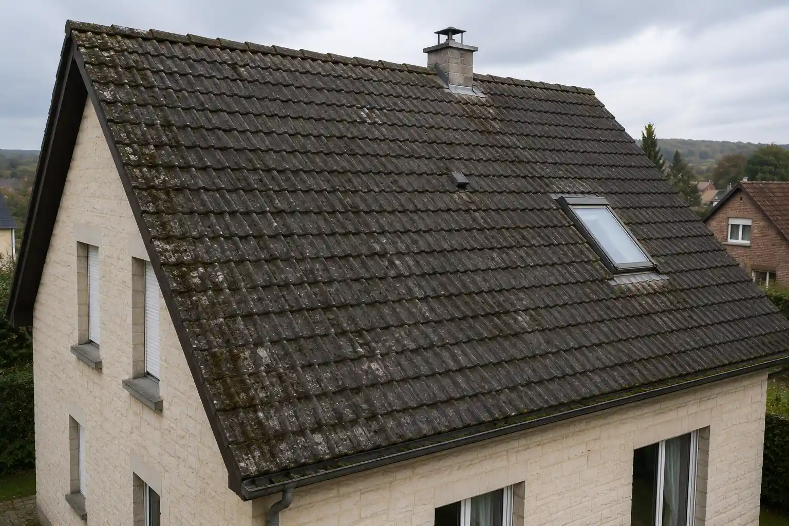 État d’une toiture avant les travaux de rénovation