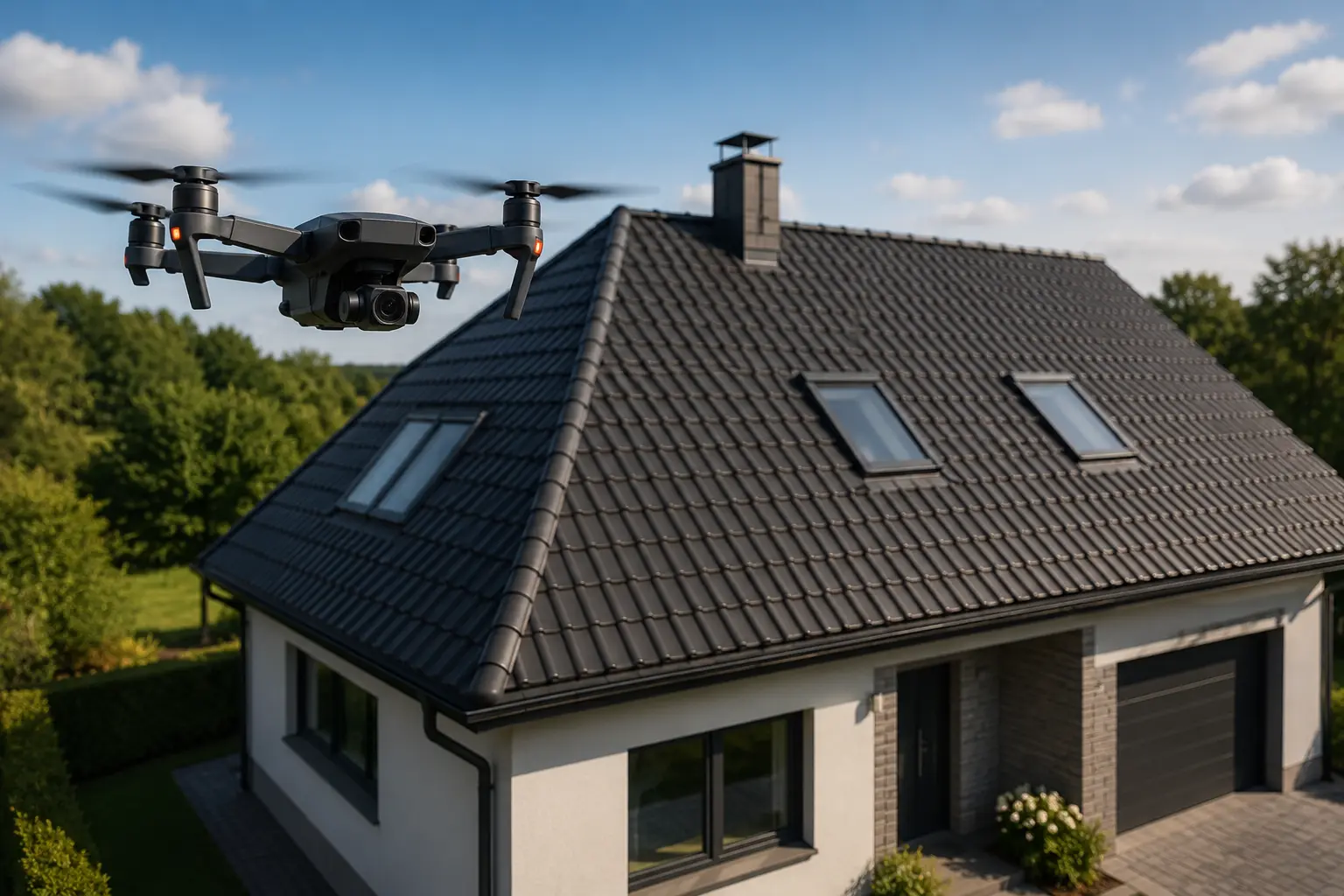 Relevé par drone avant des travaux de rénovation