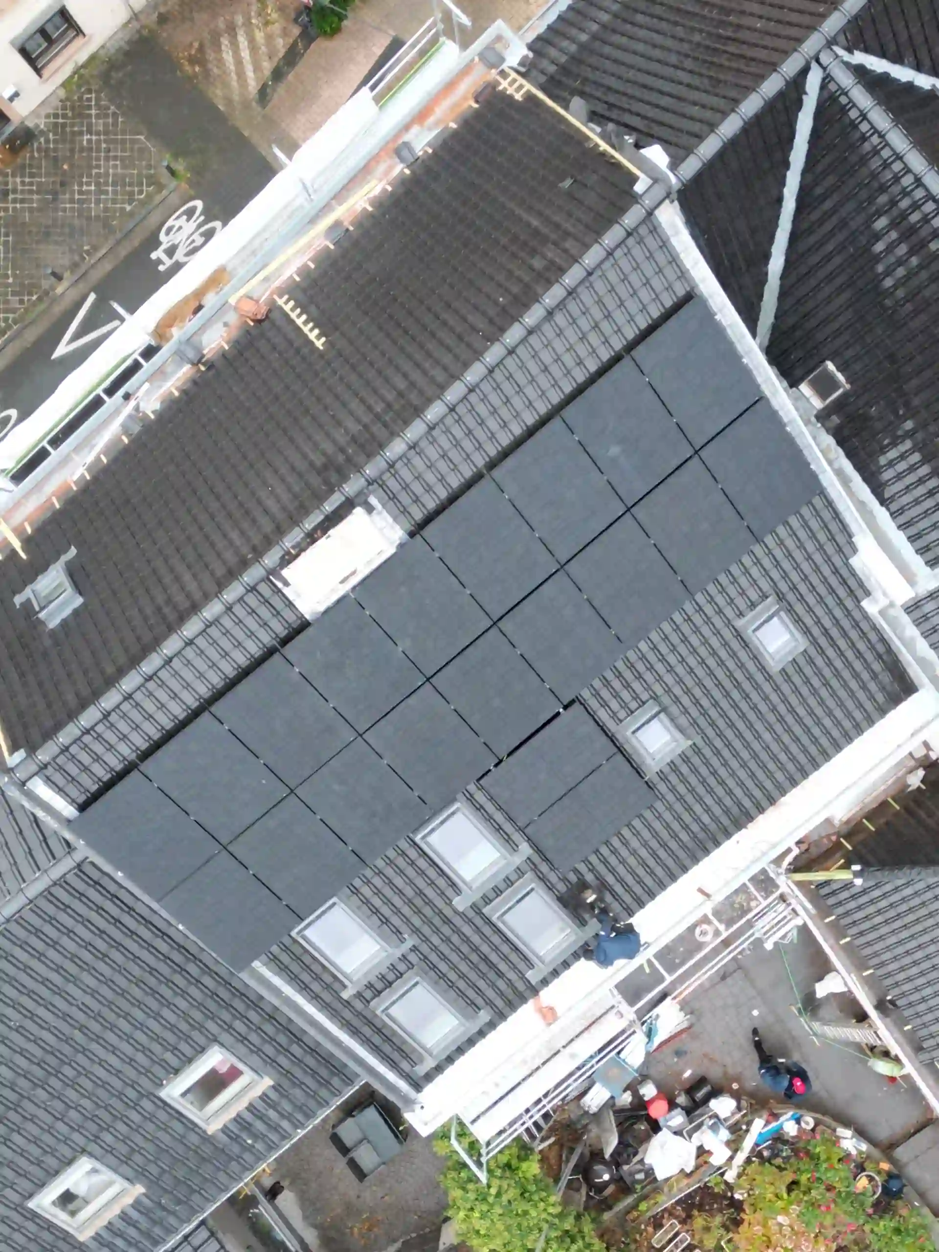 Installation panneaux photovoltaiques sur une maison familiale à Bruxelles