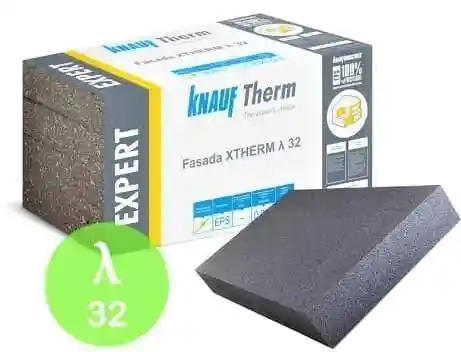 Isolant EPS gris Knauf pour isolation façade Bruxelles