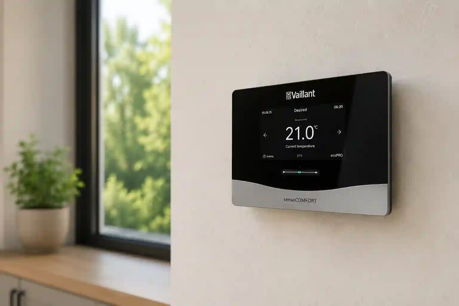 Thermostat intelligent sensoCOMFORT pour pompe à chaleur