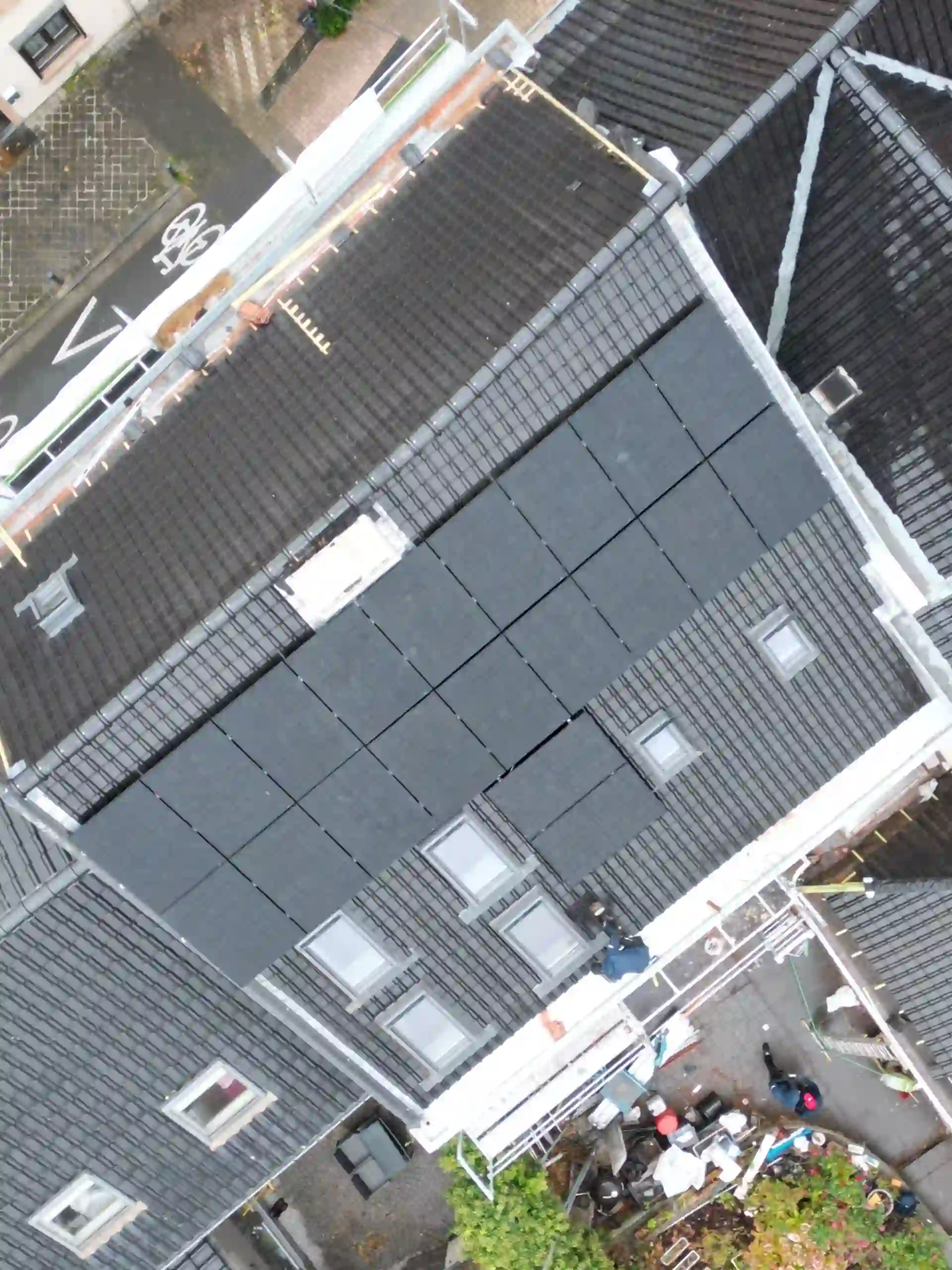 Résultat de l’installation de panneaux photovoltaïques à Bruxelles sur une maison familiale