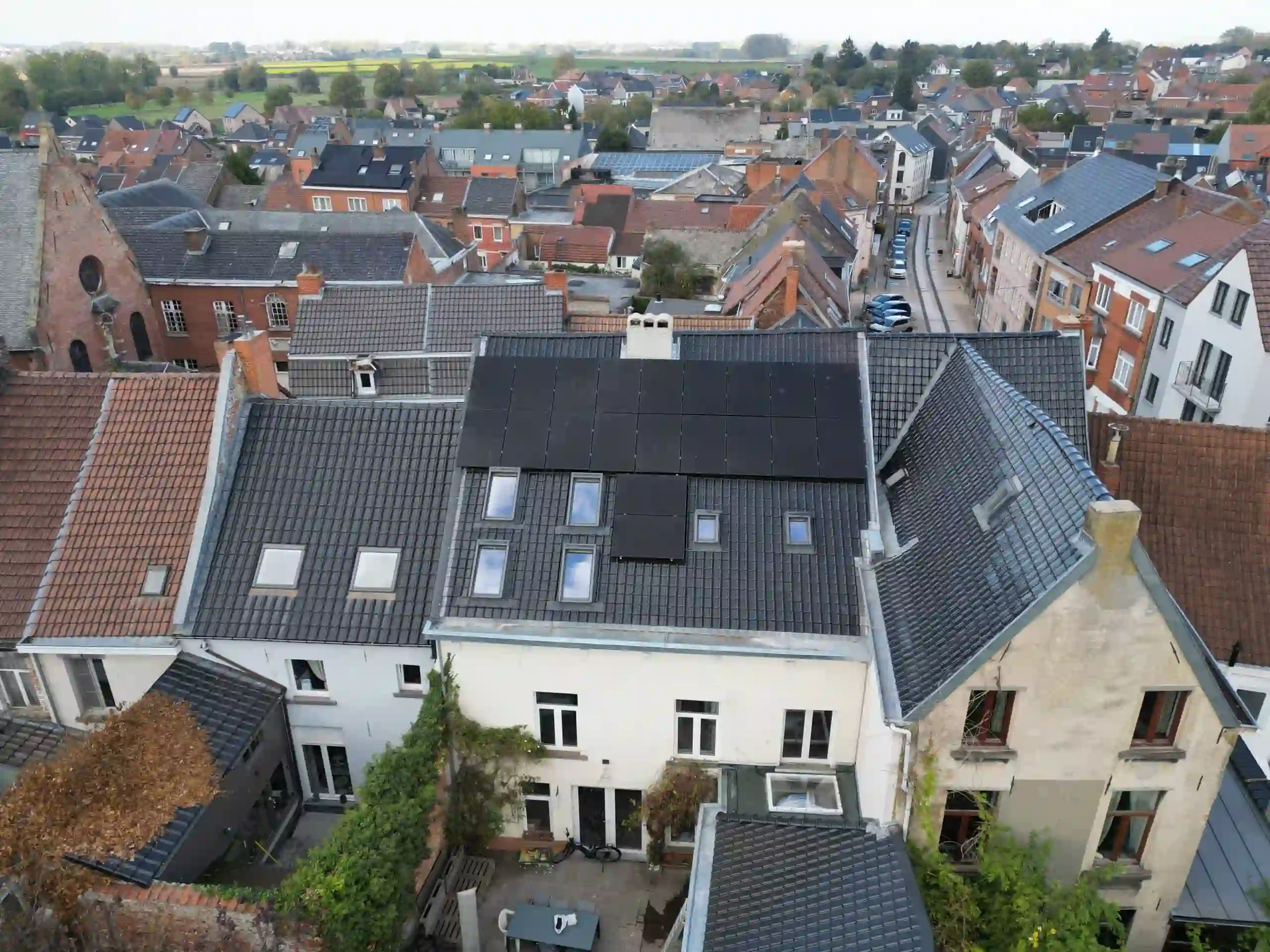 Installation photovoltaïque réalisée par IronBuilders en Belgique