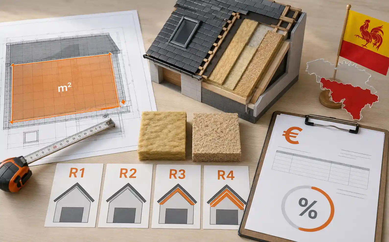 Prime isolation toiture Wallonie intégrée à un projet de rénovation énergétique global en 2026