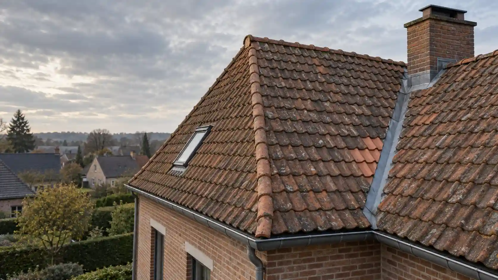 Réparation localisée et entretien d’une toiture en tuiles en Belgique