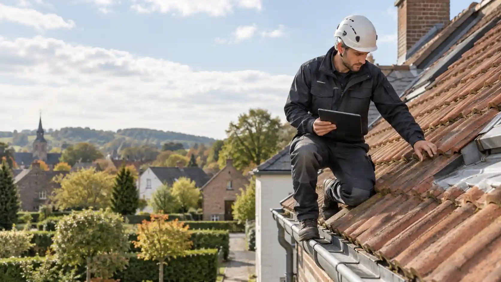 Inspection de l’état visible d’une toiture après un dommage