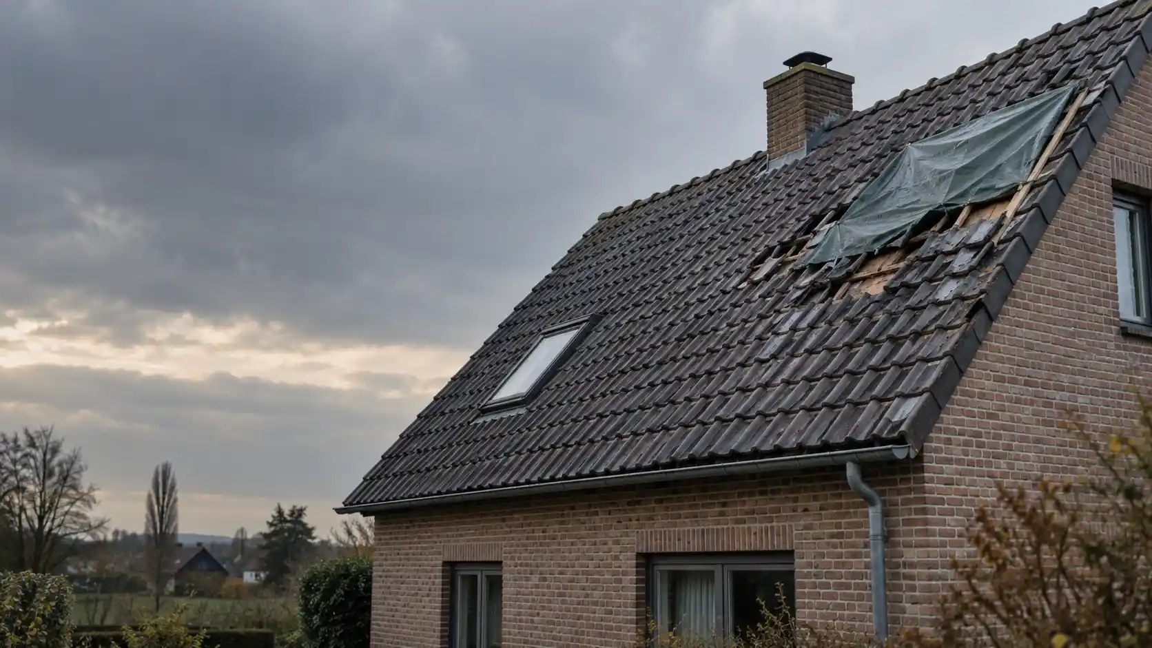 Inspection d’une toiture endommagée avant réparation et déclaration à l’assurance en Belgique